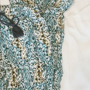 patterned flowy pants